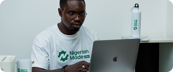 Team member with glasses